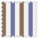 Twill, Blue and Brown Stripes
