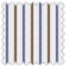 Twill, Blue and Khaki Stripes
