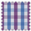 Poplin, Blue and Purple Checks