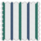 Twill, Blue and Green Stripes