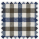 Twill, Blue, Brown and Khaki Checks